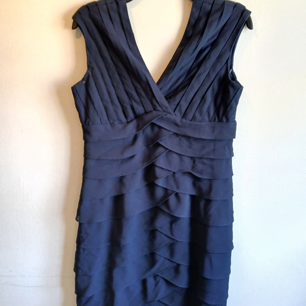 Scarlett Nite Navy Blue Dress with layers.